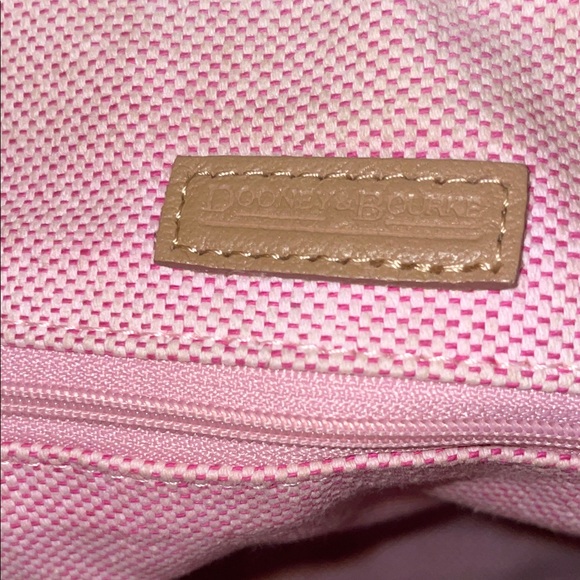 Dooney & Bourke Hobo Saaffiano Tan Leather Women's Bag 16”W x 11”H - Picture 9 of 12